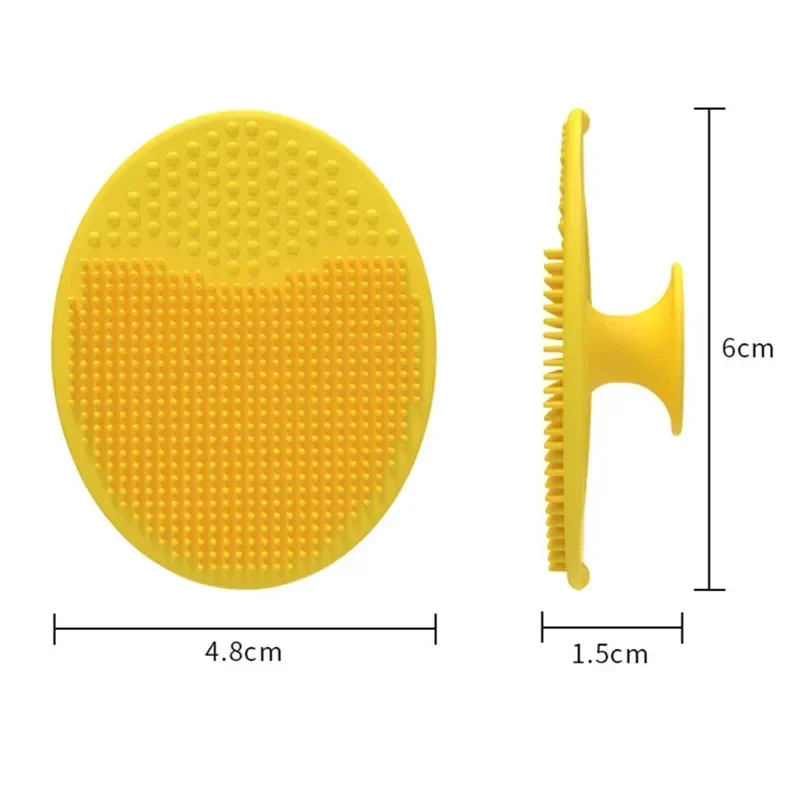 1 Stuk Baby Douche Bad Hoofd Mini Siliconen Badborstel Gezicht Exfoliërende Spa Mee-Eter Gezichtsreiniger Huid Zachte Reiniger