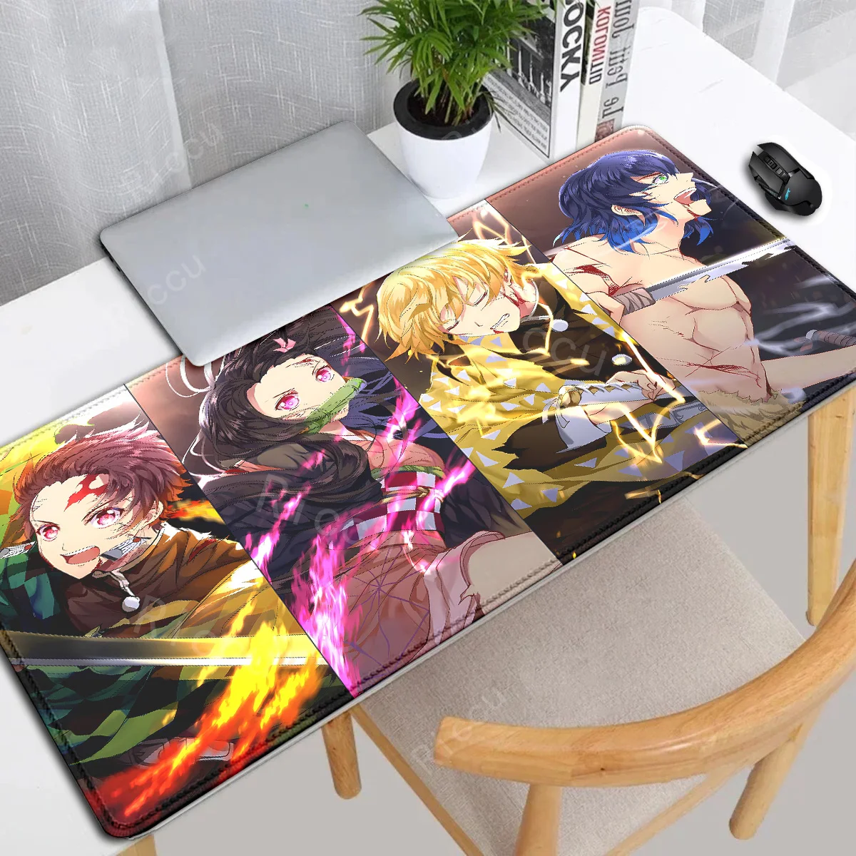 

Demon Slayer Kimetsu no Yaiba mouse pad Gaming Laptops Keyboard Desk mat Pc Accessories Protector Gamer Anime teclado mousepad