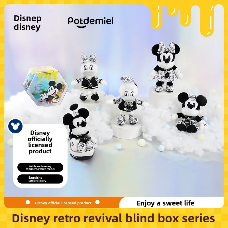 

Фигурка Potdemiel Disney на 100-летие, Hunny Jar, загадочная коробка, игрушка с Микки и друзьями, брелок, ограниченный выпуск, коллекционный подарок