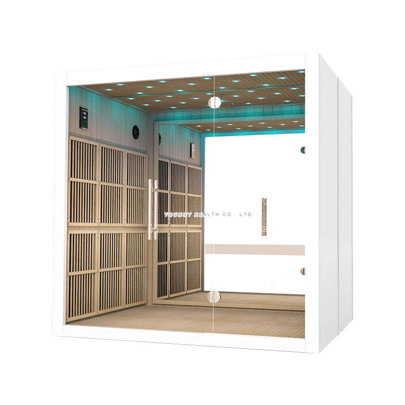 Modern 2 Person Hemlock Far Infrared Sauna Room Healthy Yoga Sauna With Far Infrared Technology Sauna