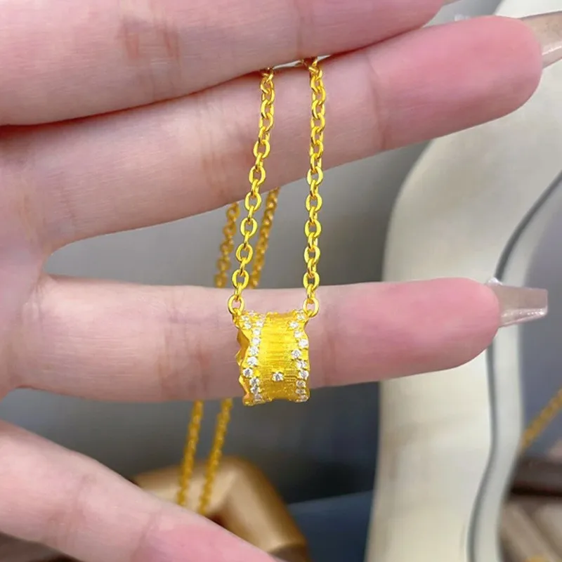 الكلاسيكية 18K الذهب اللون النجوم قليلا الخصر القلائد للنساء الزفاف المشاركة غرامة الزركون سلسلة مجوهرات هدايا