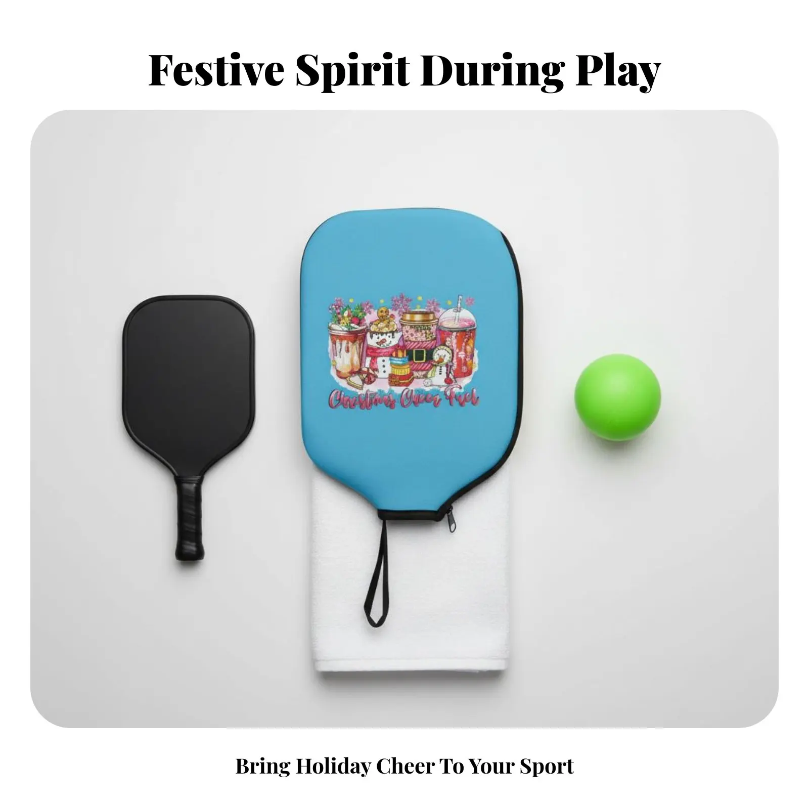 

Чехол для ракетки для пиклбола, устойчивый к истиранию, на молнии, из неопрена, легкий, для путешествий