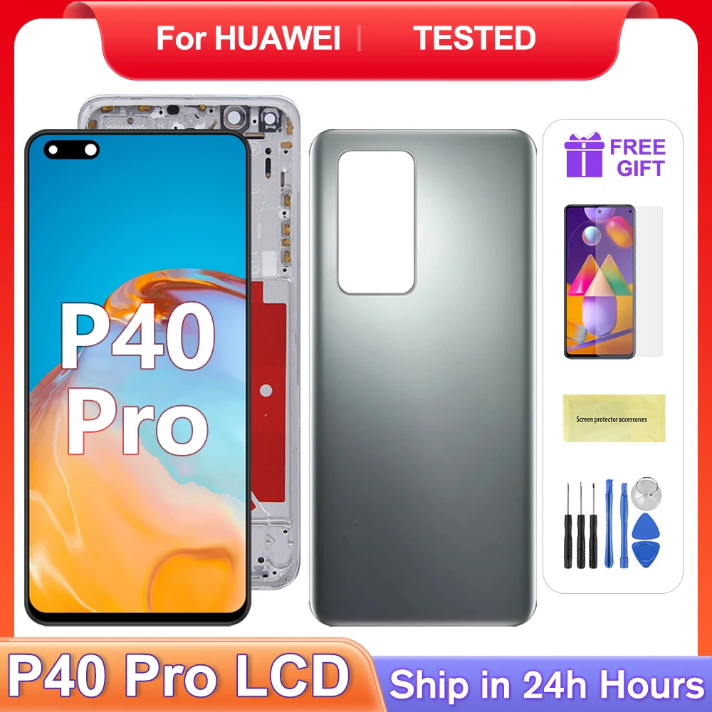 P40 Pro For HUAWEI Tested P40Pro ELS-NX9 ELS-N04 AN00 TN00 LCD Display Touch Screen Digitizer Assembly Replacement