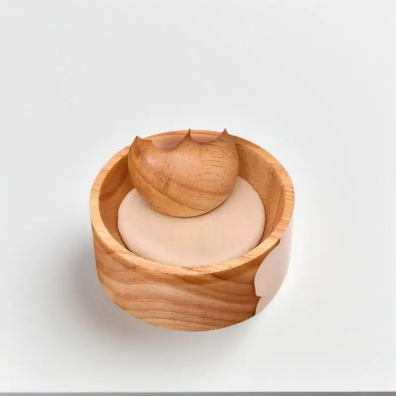 1set Wooden Wood Dumpling Skin Maker Pastry Tool Round Shape Dumpling Wrapper Skin Making Mold DIY Reusable Dough Kitchen Tool