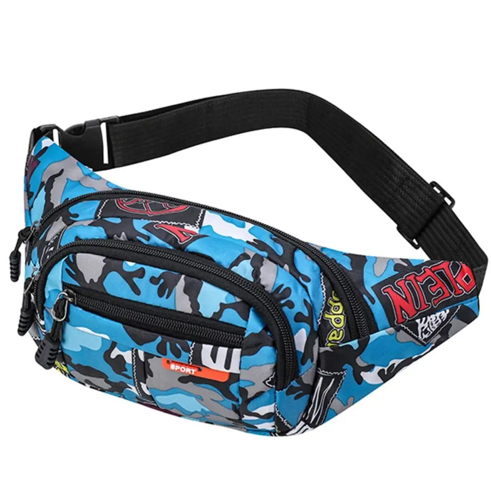 Korean-style Canvas Waist Bag high-capacity Waterproof Crossbody Bags Outdoor Sports Waist Packs Travel