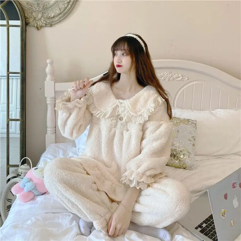 Sexy Pyjama-Set für Studenten, Cartoon, lässig, 2-teilig, Damenbekleidung, Setup, Damen, zweiteiliger Strickanzug, Pyjama, Liquidation, kostenlos, neu