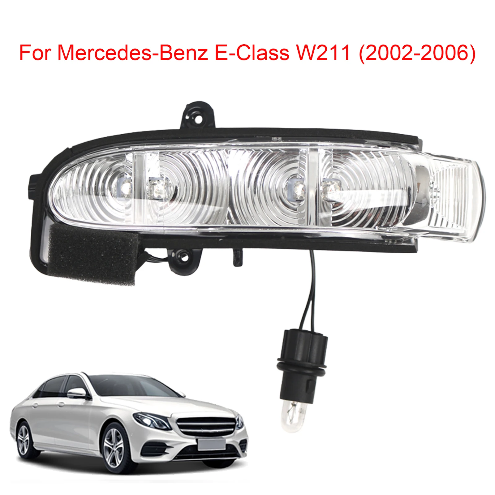 LED Side Rearview Mirror Turn Light 2038201321 Rearview Mirror Indicator Lamp for Mercedes Benz E-Class W211 S211 2002-2006