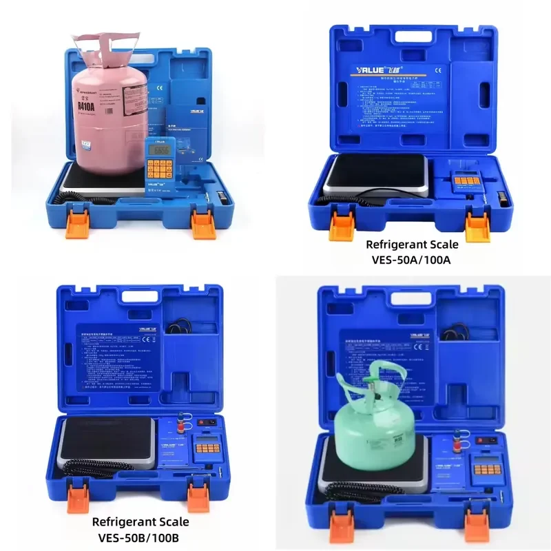 

【CHIMU HOME】 VALUE Digital Electronic Refrigerant Scale VES-50A 100A for Freon Weighing Capacity for Air Conditioning