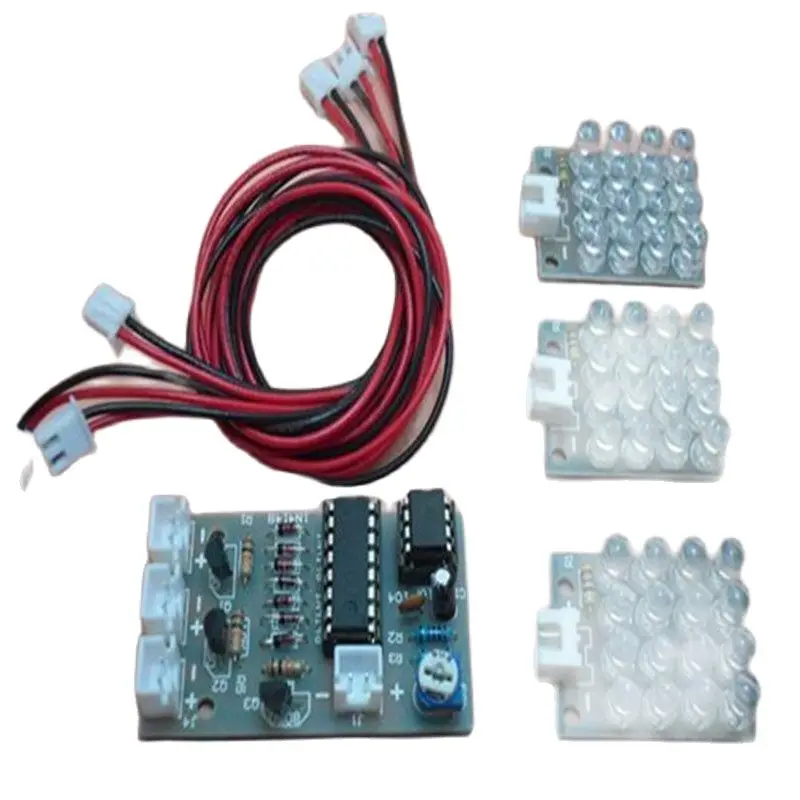 5pcs CD4017 + ne555 Strobe kit / electronic diy production suite module sensor / Electronic Component