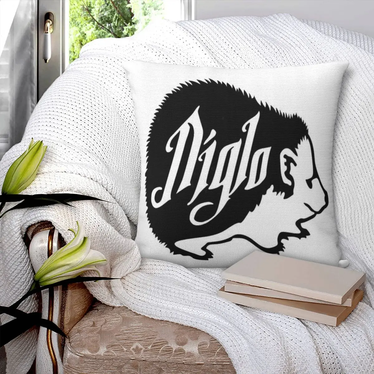 Herisson Niglo 411 Pillowcase Cushion Kawaii Living Room Cushion Cover Sofa Decorative Pillows Customizable