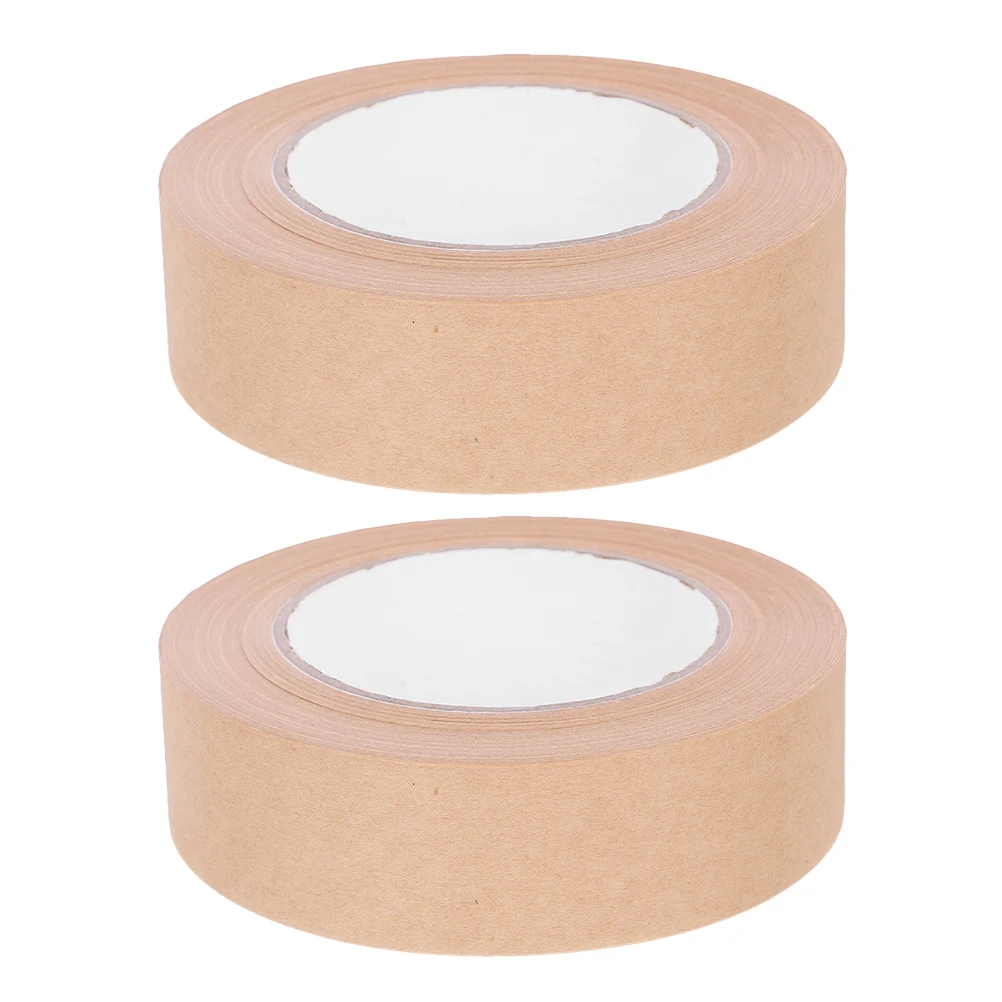 

2pcs Watercolor 48mm Brown Paper Packaging for Framing Mounting Paper Packaging Tape Protection Long Cost Effective