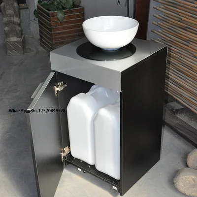 Exhibition Electric Portable Basin Sink Washbasin Washbasin with water tank, no plumbing and heating function view 5