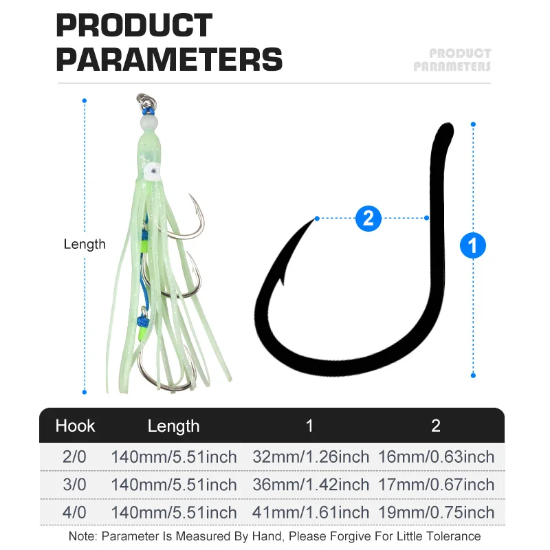 OBSESSION HK012 Anzuelos Pulpo Triple Asistencia – Jigging para calamar - imagen 2
