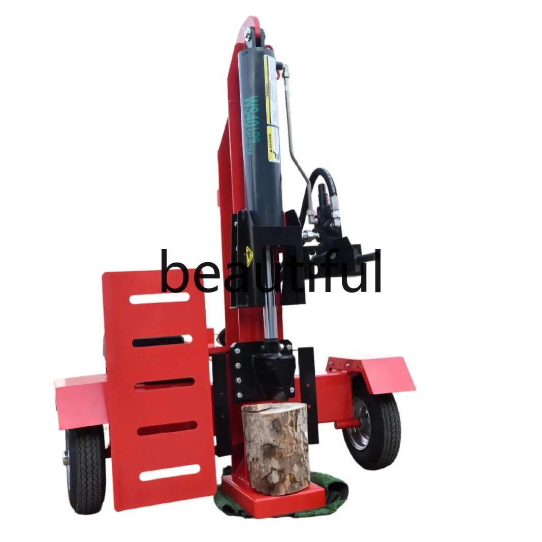 

40t double handle wood chopping machine vertical and horizontal dual-purpose firewood chopping machine automatic small hydraulic