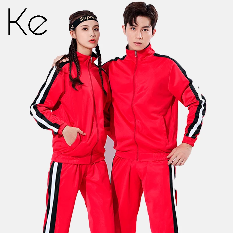 

KE523 tracksuits long-sleeved suits football sport set custom men's and women's autumn winter running fitness clothes sports