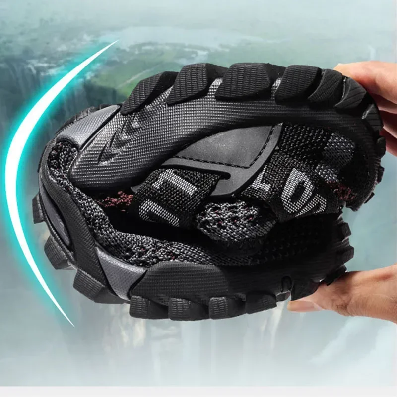 Plus Size 39-50 Hiking Trekking Shoes Men Non-Slip Breathable Outdoor Sport Climbing Tactical Shoes Desert Training Sneakers