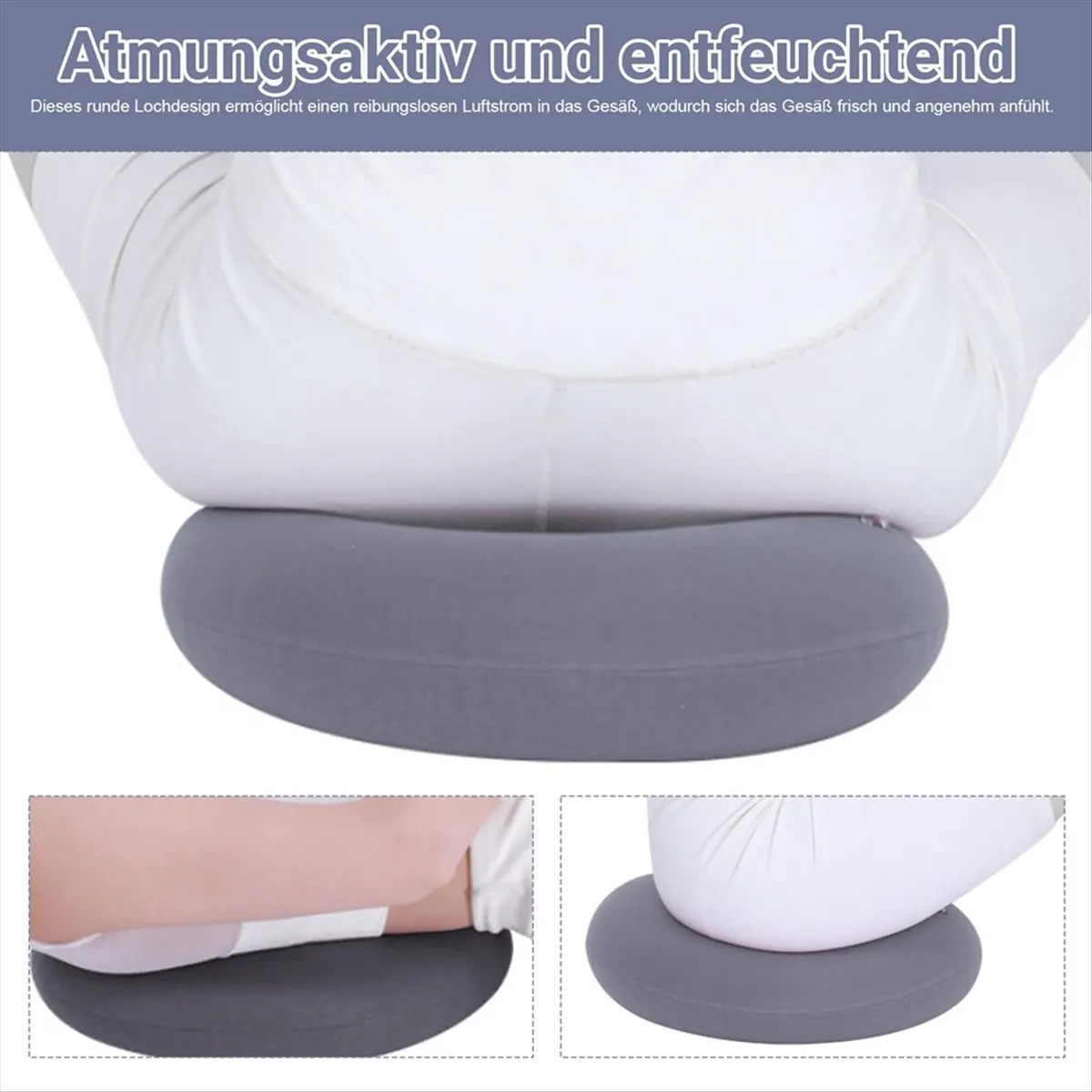 Coccyx Cushion, Seat Ring After Surgery, Seat Cushion, Inflatable Seat Ring for Pregnant Women and Office