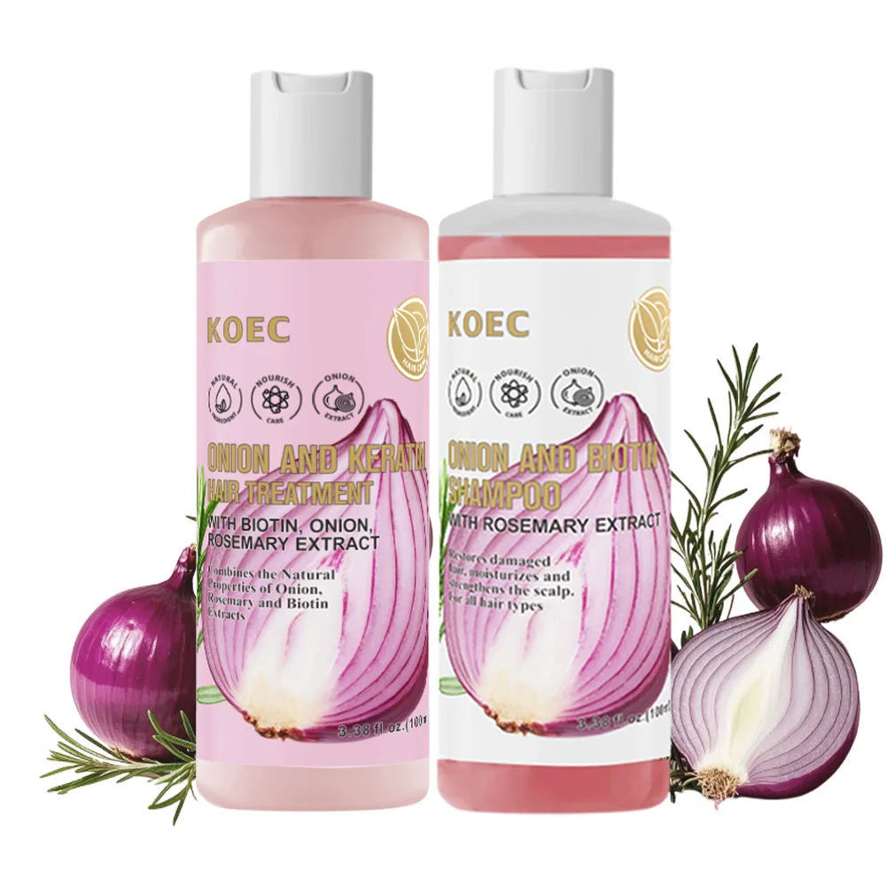 

KOEC Onion Biotin Shampoo & Conditioner Set, Nourishes & Moisturizes Hair, Strengthens Roots for Healthy Growth