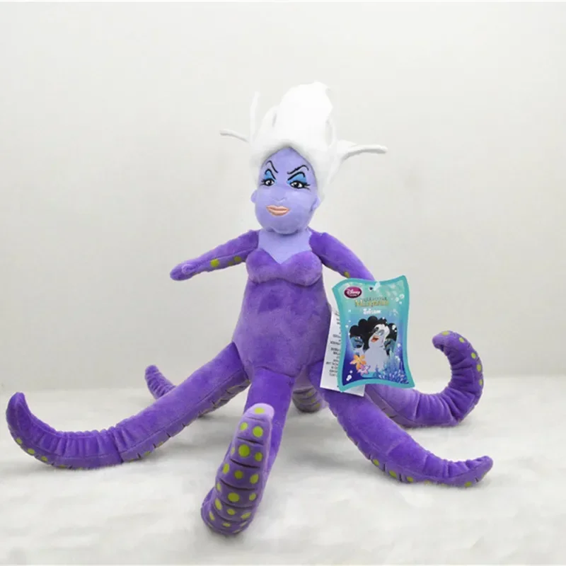 Anime La Sirenita Pulpo Disney villano bruja Ursula muñeco de peluche decoración de almohada regalo de cumpleaños para niños