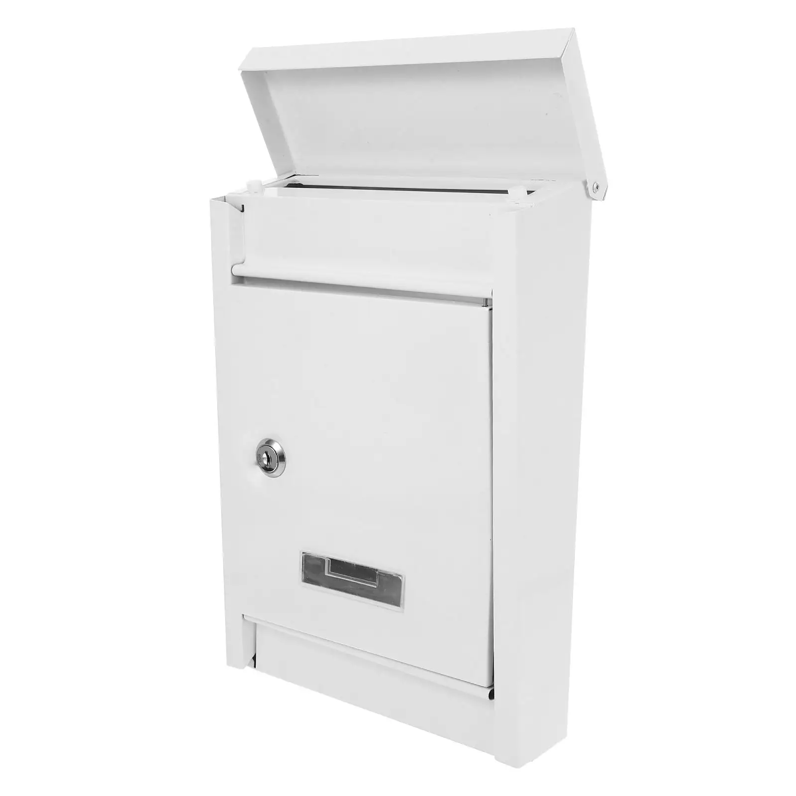 

Rainproof Mailbox Iron Wall Mount Letter Box for European Home Security Locking Waterproof Outdoor