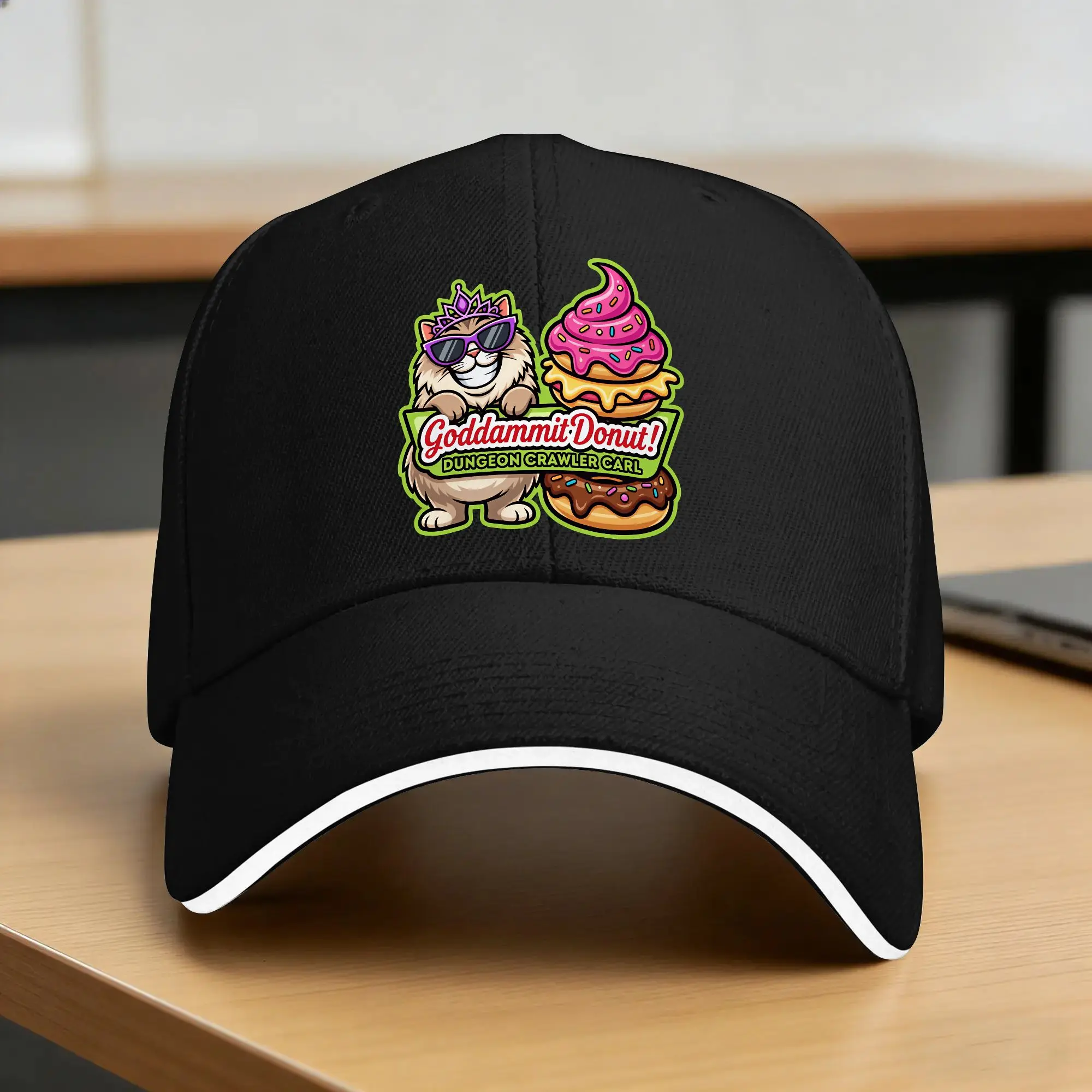 Dungeon Crawler Carl Princess Donut 1 Baseball Cap  Unisex Men Custom DIY Hip Hop Hats Summer Casual Sun Visor Baseball Caps