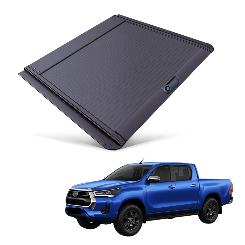 Car Parts Roller Lid Up Pick Up Truck Aluminium Alloy Tonneau Cover for Toyota Hilux 2015+