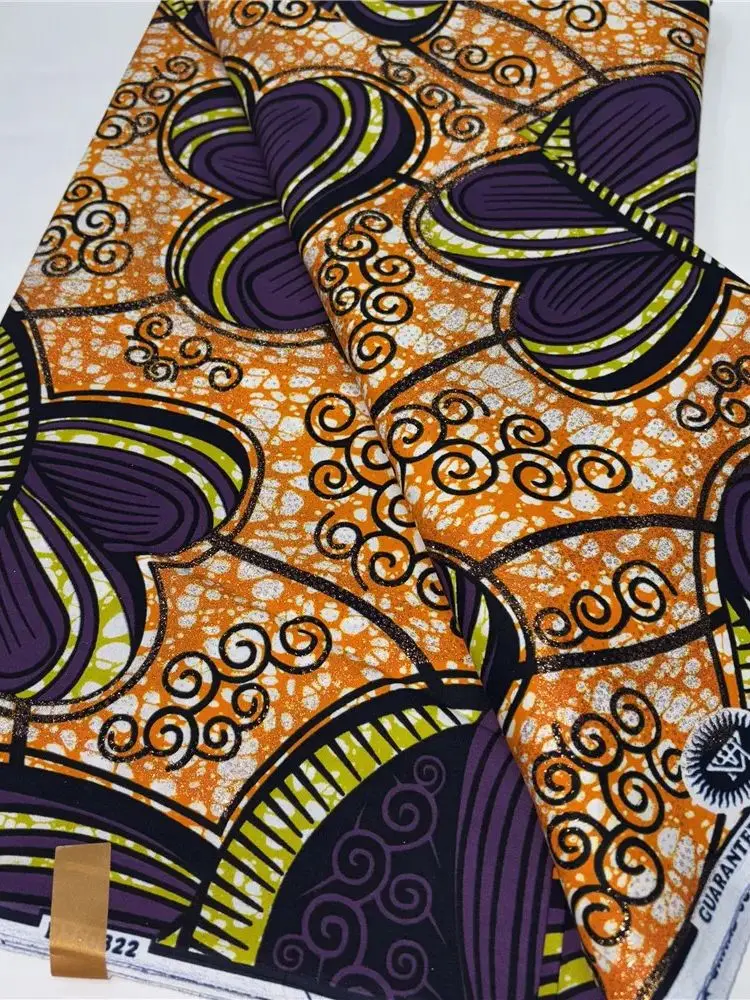 Nieuwe 100% Katoen Afrikaanse Gouden Wax Stof Wax Grand Hoge Kwaliteit Stof Ankara Print Stof Voor DIY Maken Naaien Kleding 15A86 - afbeelding 2