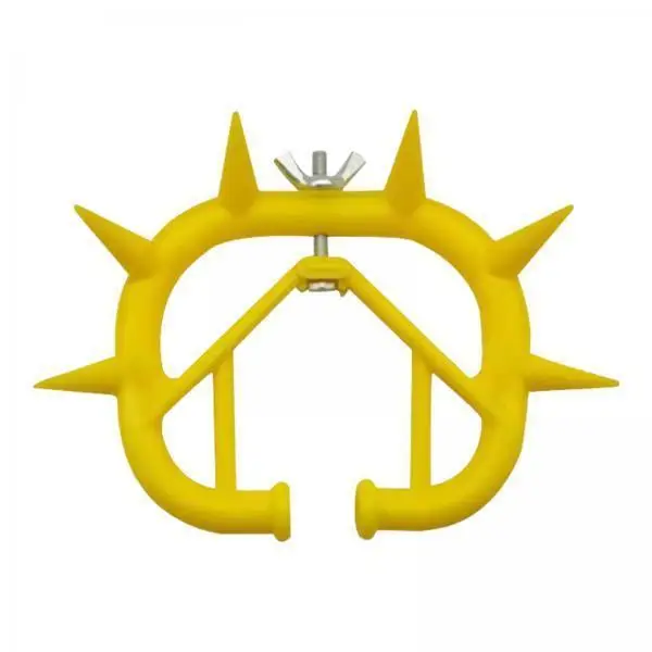 2xCattle Weaning Nose Ring Tools Animal Cow Prevent Compact Calf Weaner 9.2cmx7.5cm Yellow