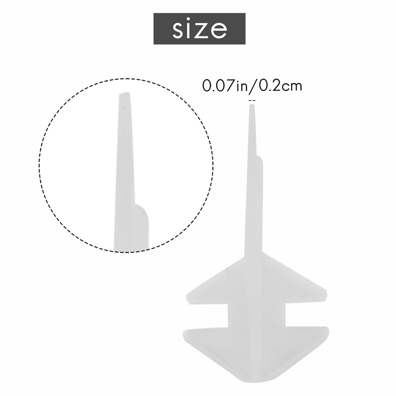 

Tile Leveling System Clips 2Mm -400 Pcs DIY Tiles Leveler Spacers For Professional Ceramic Tile And Stone Installation