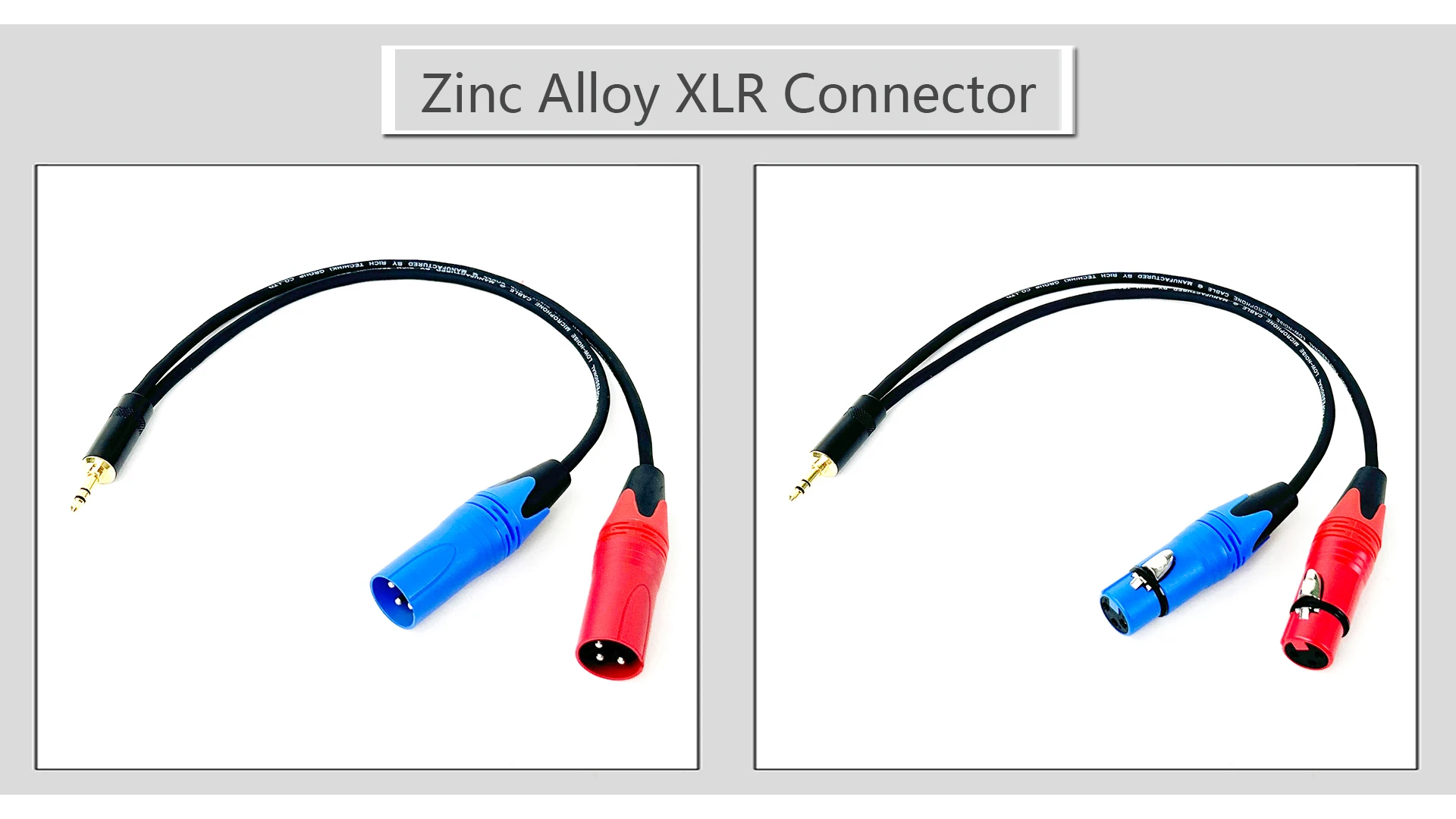 3,5 mm 1/8 Zoll TRS-Buchse auf 2 XLR-3-Pin-Kabeladapter, 3,5 mm Stecker auf Dual-XLR-Stecker/Buchse Breakout-Y-Splitterkabel 0,3 m-5 m – Detail 4