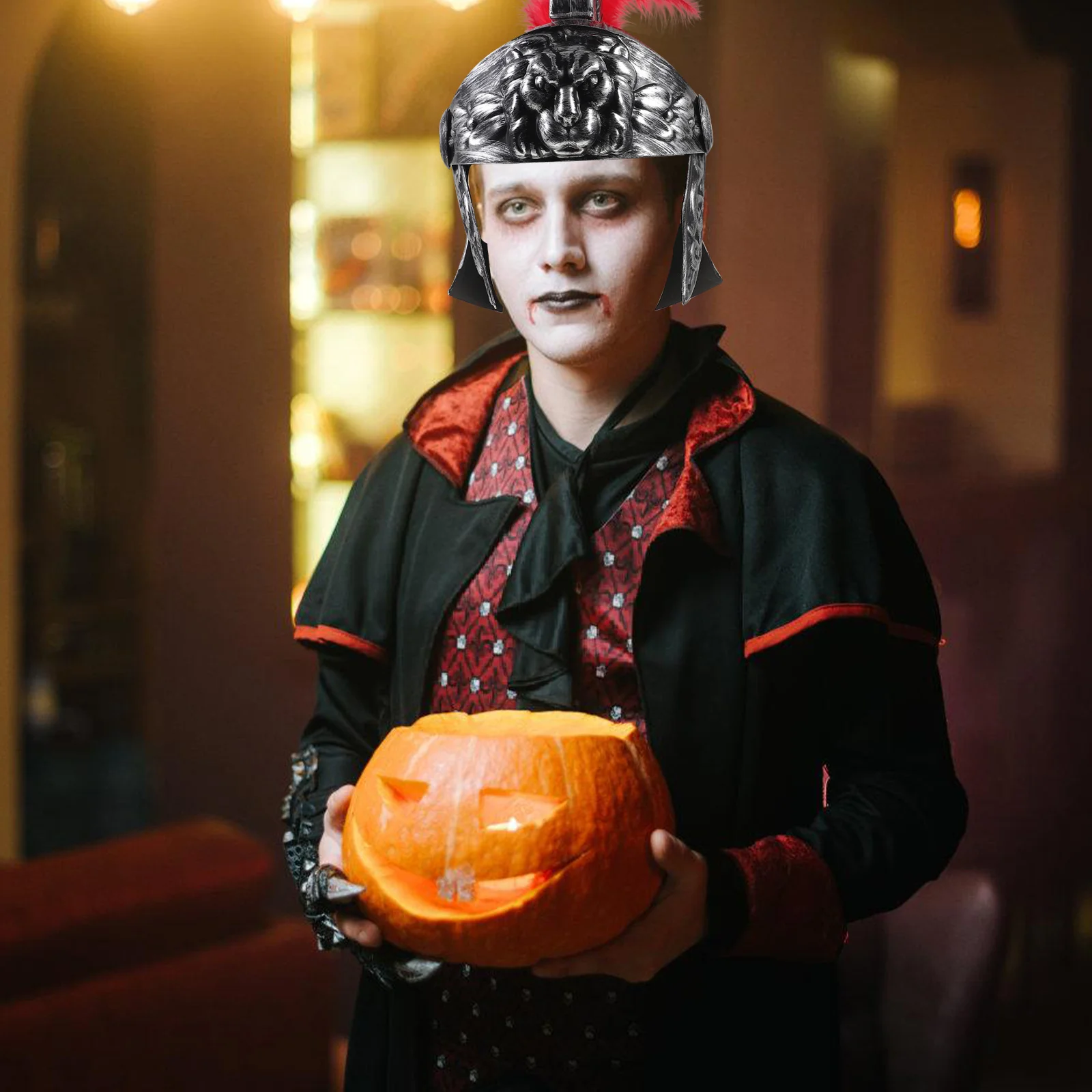 

Cosplay Roman Soldier Vintage ABS Headwear for Performance Party Halloween Photo Prop Costume Accessory