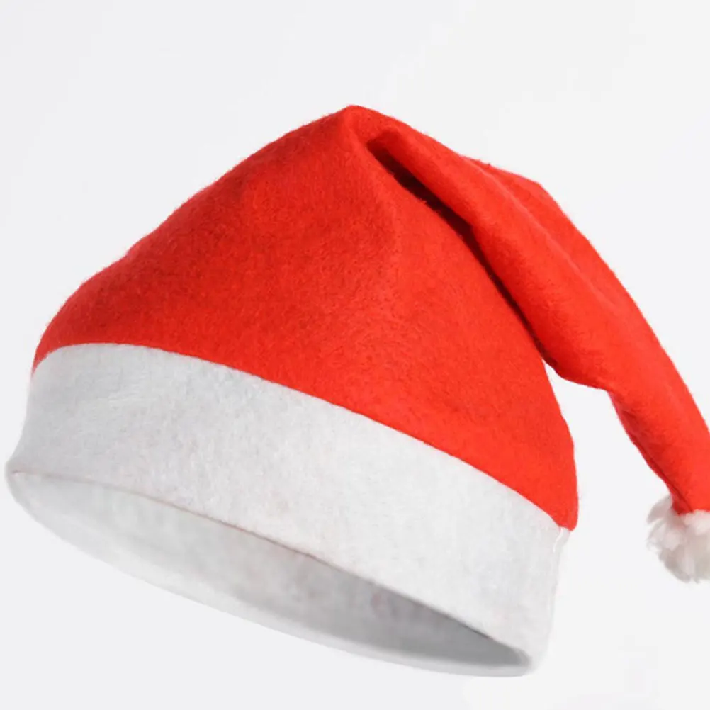 

15 Pcs Non-woven Christmas Cap Adult and Hat Fabric Hats Ordinary Xmas