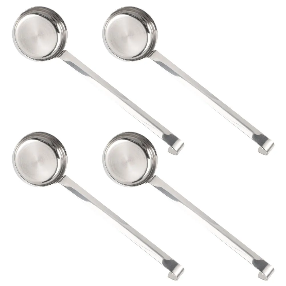 

4 pcs Pizza Spoon Long H Stainless Steel Ladle Measuring Spoons Cereal Scoop Gravy Spoon Pizza Ladle Cooking Tool
