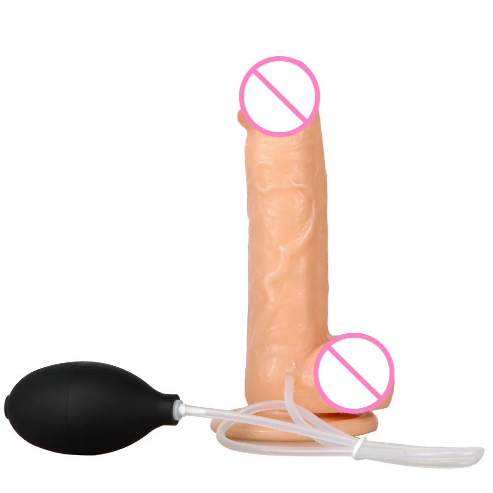 Realistic Squirting Dildo Big Penis Soft Skin Feel Spray Water Ejaculating Suction Cup masturbator Anal Toy Sex Toy For Women 18