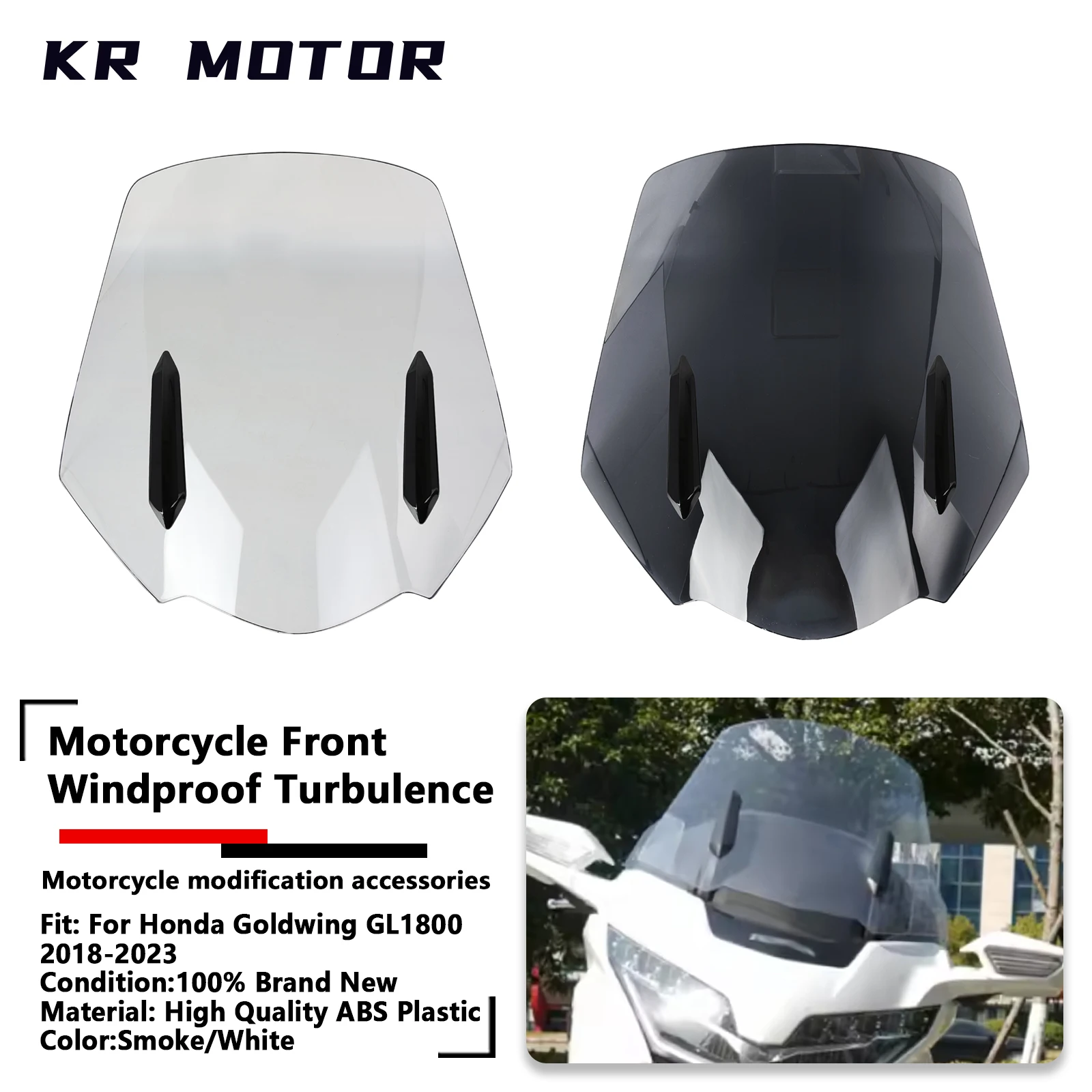 

Fits For Honda Gold Wing GL 1800 GL1800 2018-2023 Motorcycle Windshield Windscreen Screen Turbulence Diversion Board Windshield