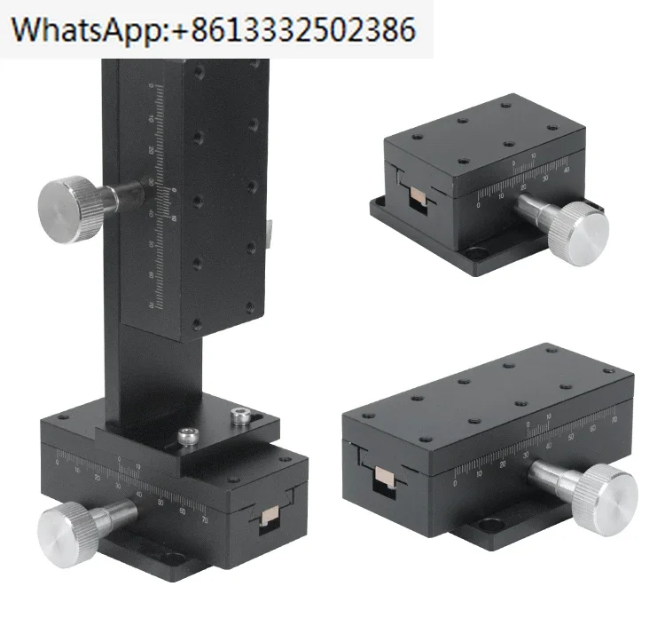 Optical fine adjustment lifting platform precision rack dovetail groove slide table LWX4040