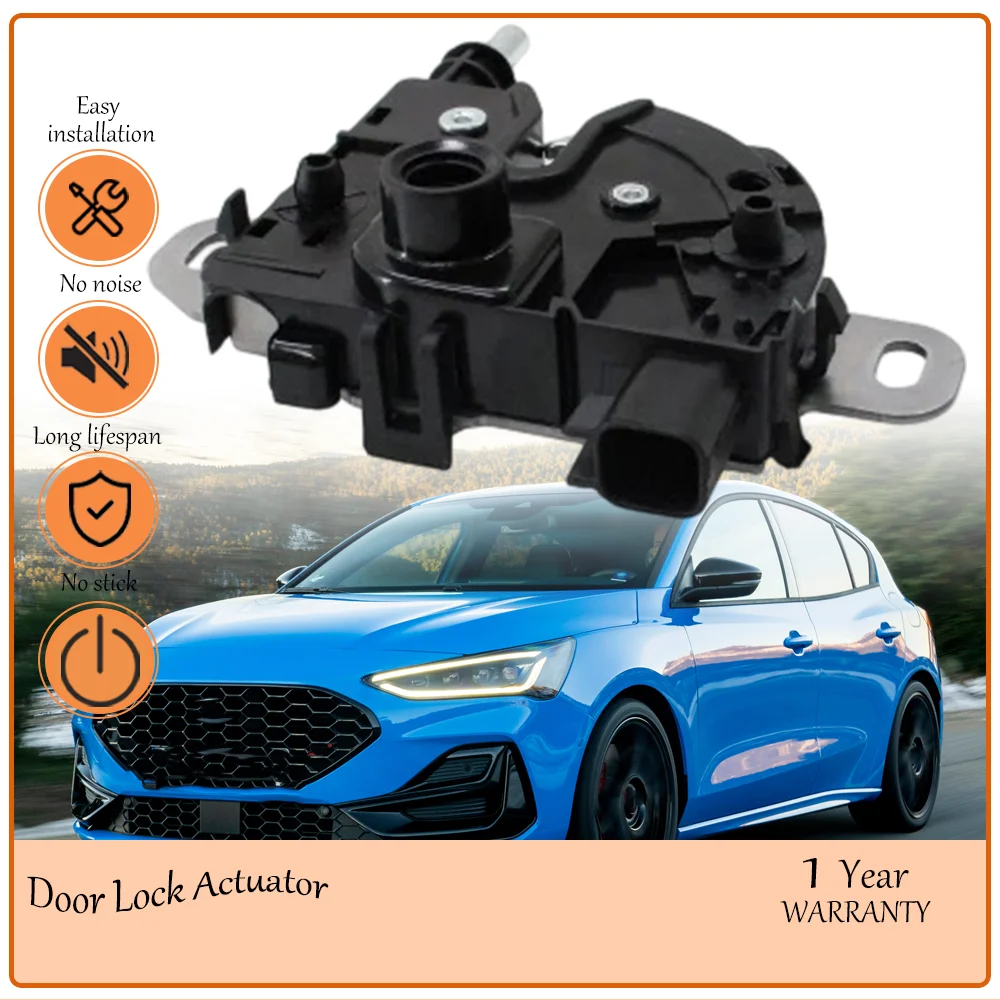 Hood Lock Actuator Compatible With Ford Focus With Inductive Sensor Aluminum Alloy & ABS Direct OEM 3M5116700BB 4895285 3M511670
