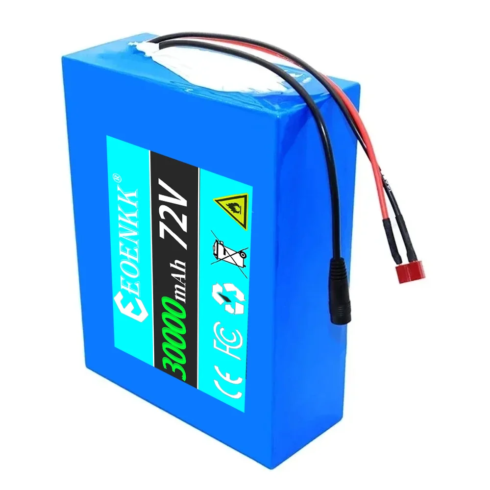 New-72V 00Ah 20S4P 21700 lithium battery pack 1000W-3000W High Power 84V electric bike motor electric  battery Free charger