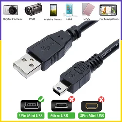 【Fast Ship】Mini USB Cable 0.5M/1M/1.5M/2M/3M USB To Mini USB Fast Charging Data Cable Charger For Phone Camera Mp3 Mp4