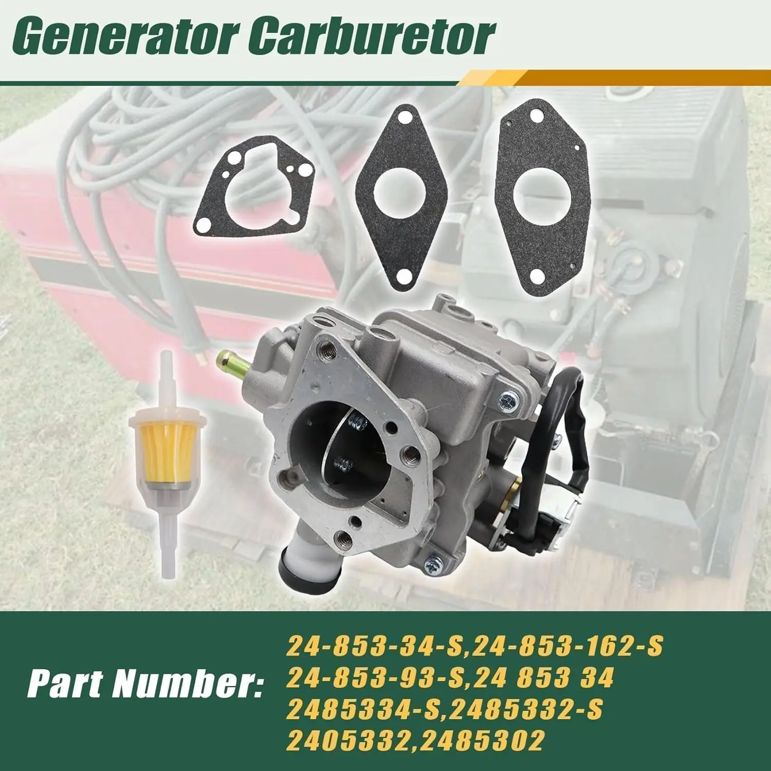 Carburetor Fit for 20HP Lincoln Electric Ranger 8 Welder Generator Kohler Carb CH25,CH730,740,25HP,27HP,CH22,CH22S,CH23,CH640,CH