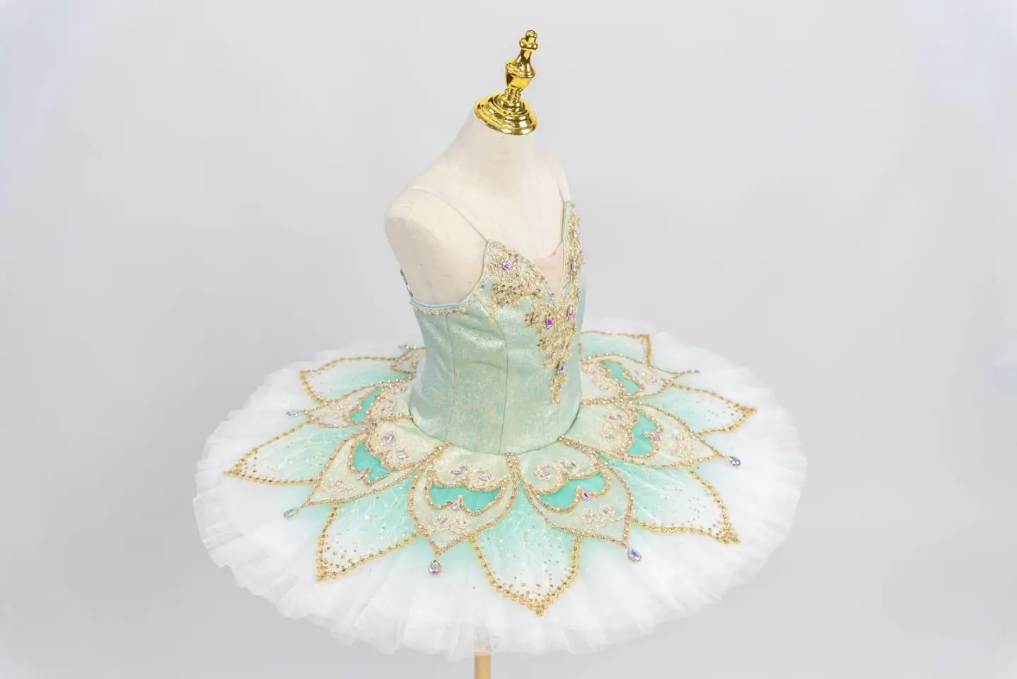 Turquoise ballet dress plate skirt tutu professional custom