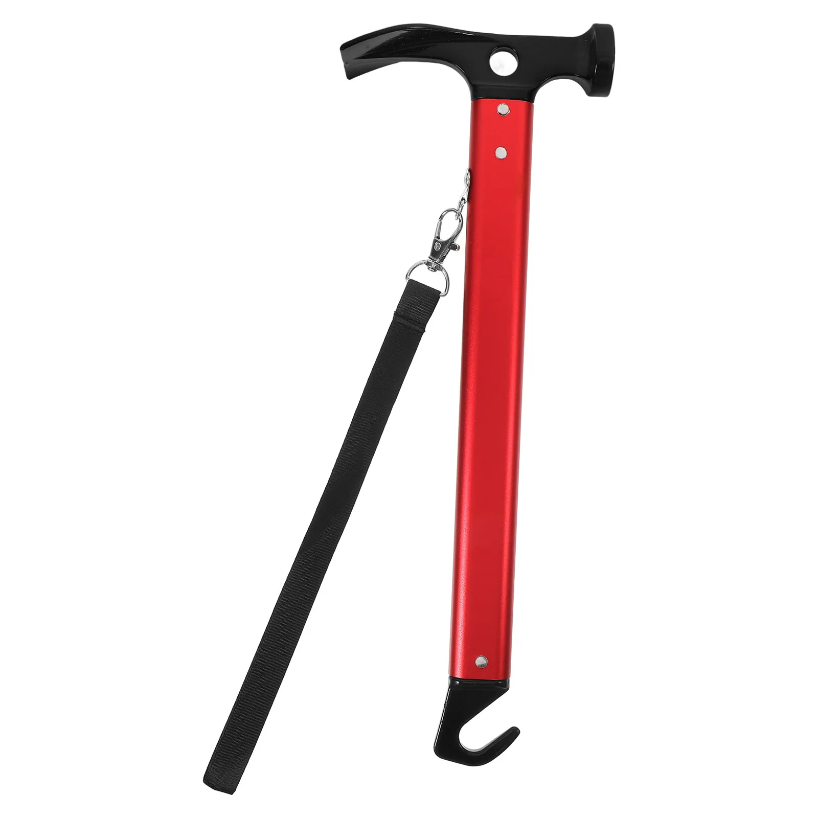 

Молоток для кемпинга на открытом воздухе, стальной, для забивания колышков, с плоской лопаткой и крюком для извлечения упорных колышков