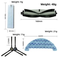 ILIFE L100/A10S/A10 Robot Vacuum Cleaner Accessories Rolling Brush Edge Brush Filter Net Household Electrical Parts And Material