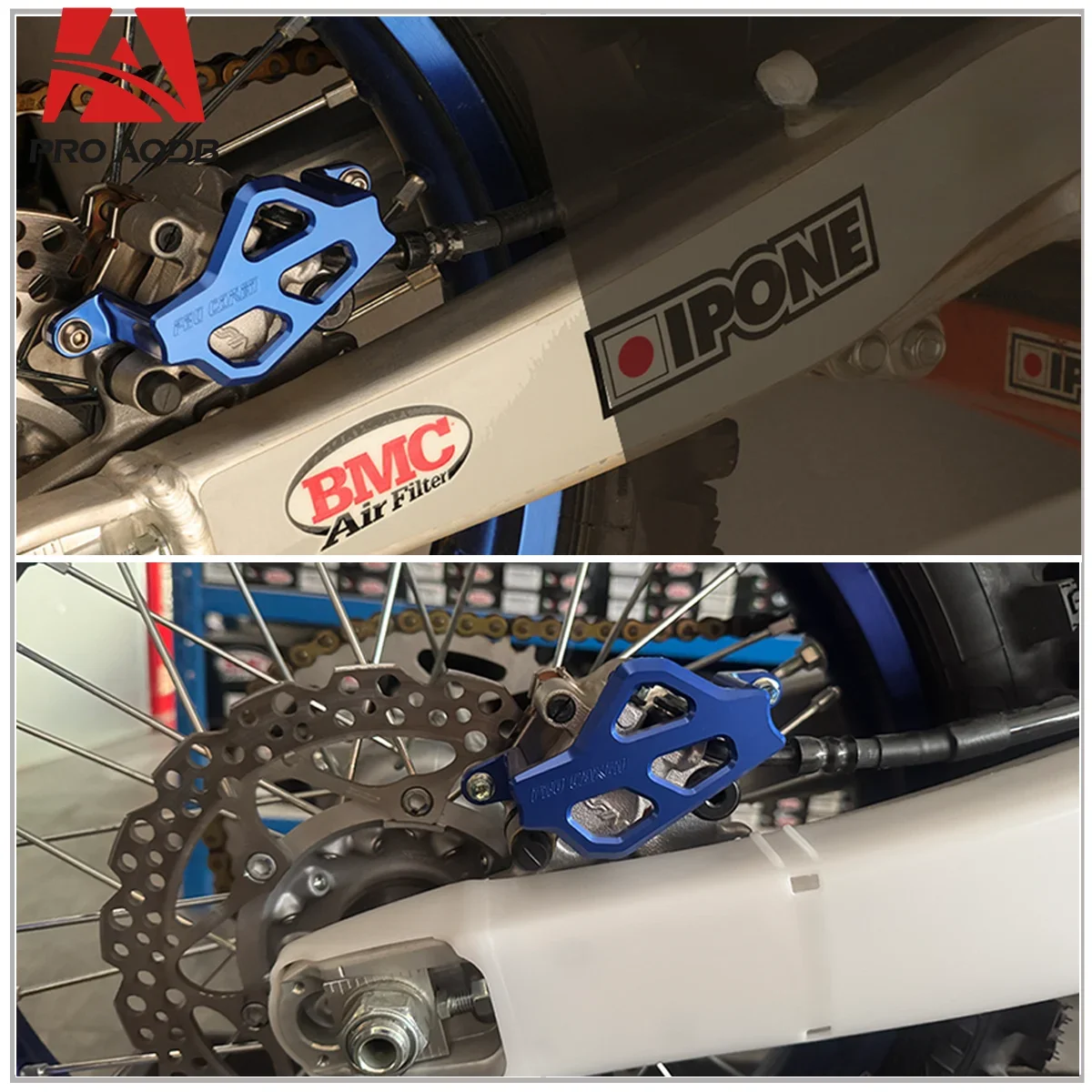 ฝาครอบป้องกันคาลิปเปอร์เบรกหลัง CNC สำหรับ Yamaha YZ125 YZ250X YZ250 YZ250F YZ250X YZ450F YZ450FX 50TH MONSTER 2006-2024