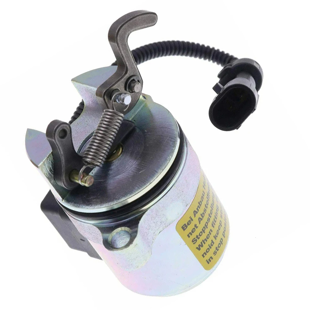 

Fuel Shutoff Solenoid 6686715 for Bobcat S250 A220 A300 Skid Steer Compatible with F3L F4M Engines 863 864 873 883 12V