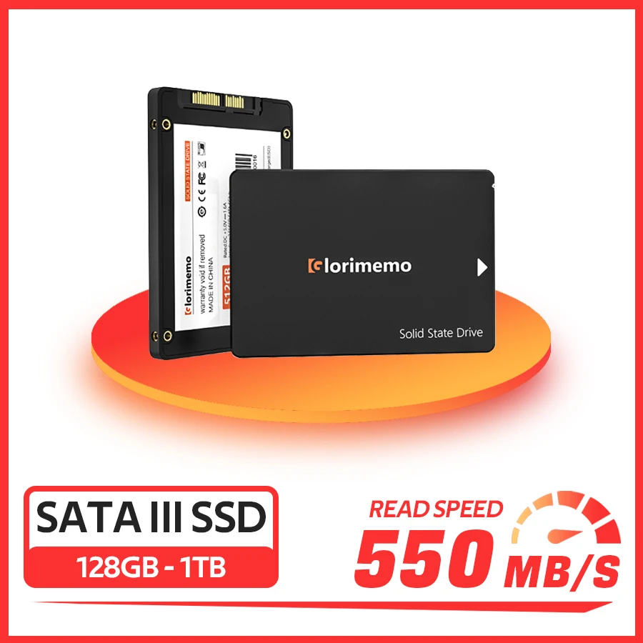 Glorimemo 1TB 512GB SATA III Solid State Drive 128GB 500GB-1TB High Speed SATA III SSD 256GB for Laptop PC and Desktop computer