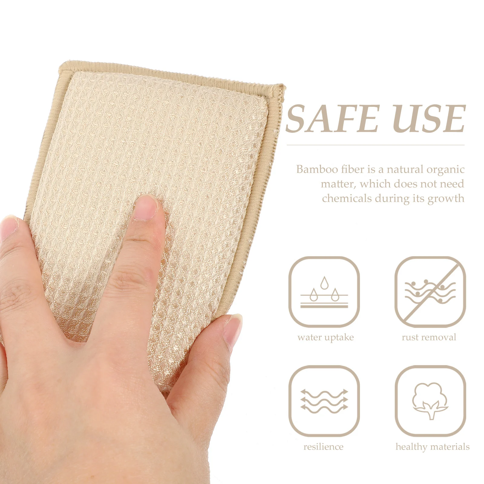 

6Pcs Fiber Sponge Scrub Sponges Multiuse Kitchen Cleaning Tools Durable Reusable Dish Sponges Wok Sponge Kitchen Cleaning Tools