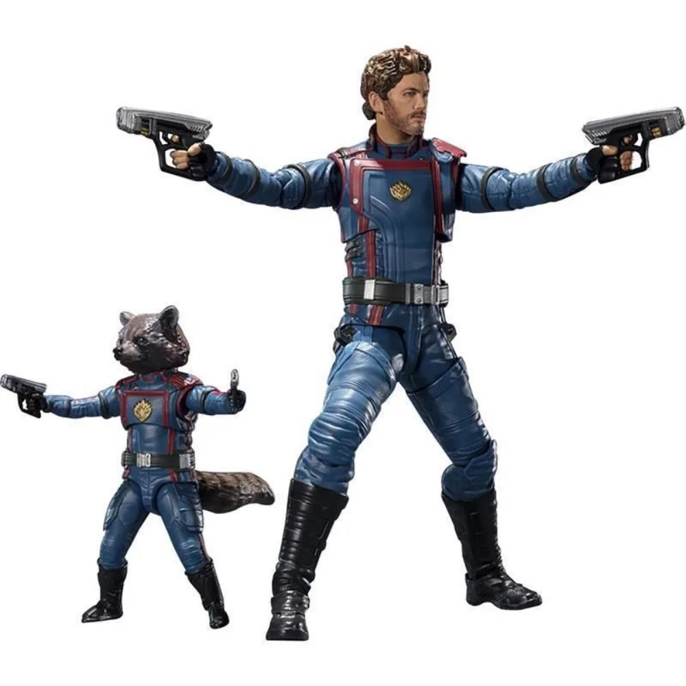 

Bandai SHF Guardians of The Galaxy Vol. 3 Star-Lord & Rocket Raccoon Action Figure Hand Model Collection Children's Toy Gift