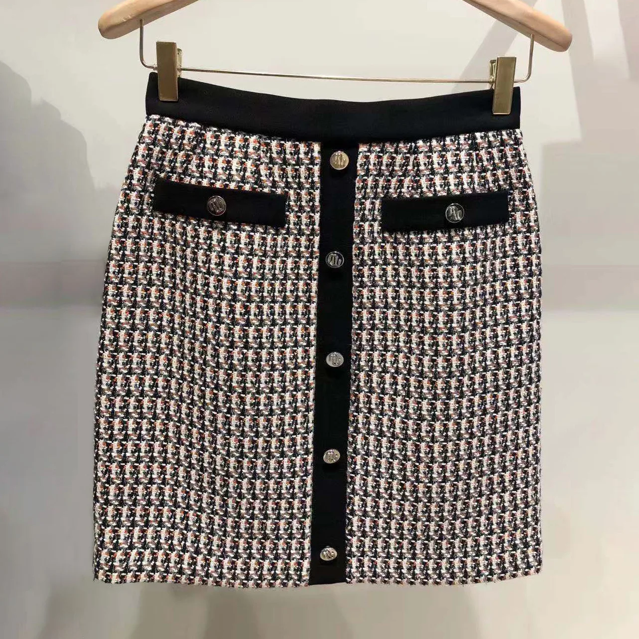 

M Home, весна-лето, новая маленькая юбка Fraance Sle f, женская универсальная юбка трапециевидной формы с высокой талией и цветочным узором