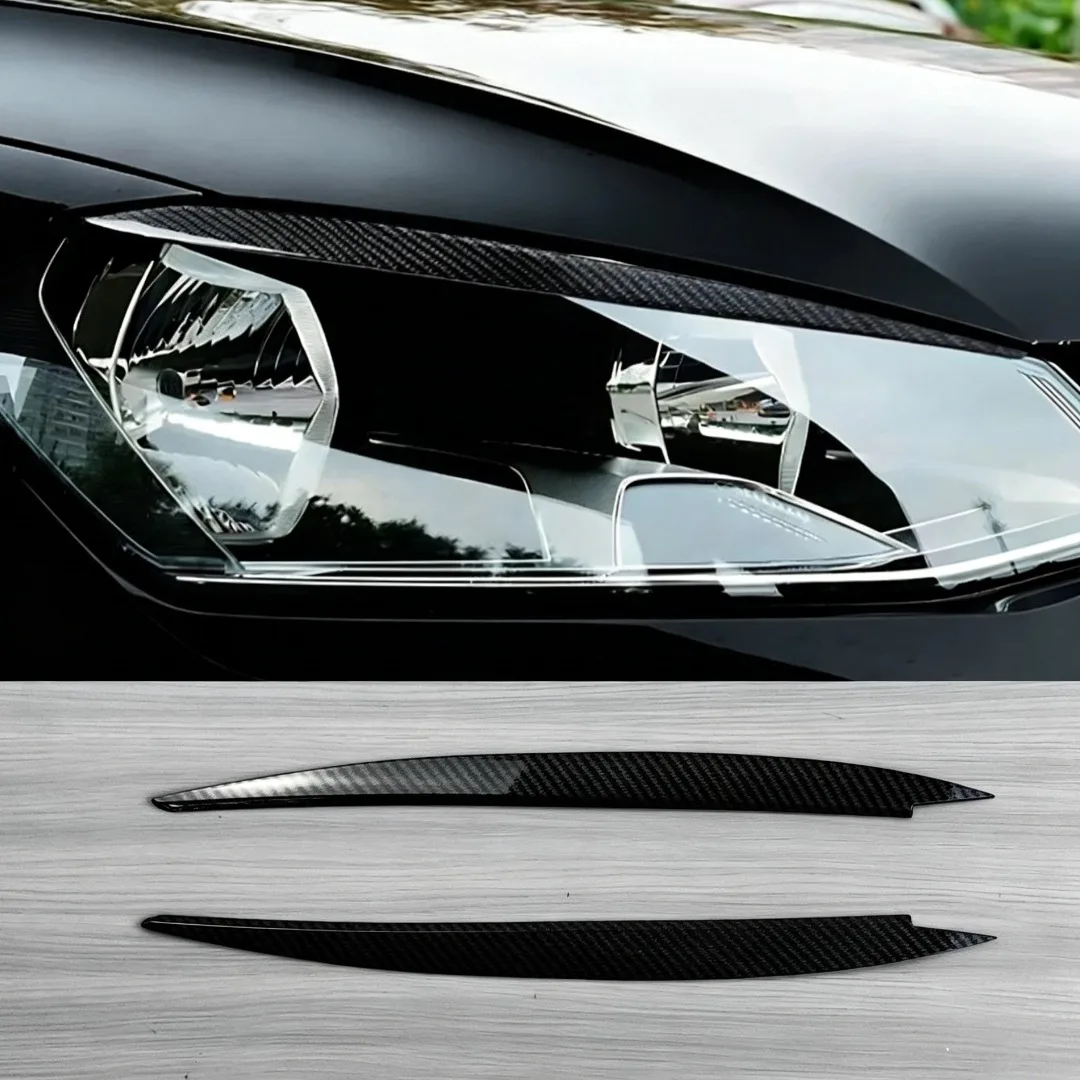 Front Headlight Eyebrow Eyelid Trim For VW Golf 7 VII GTI GTD R MK7 2013-2017 Styling Exterior Part Body Kit Tuning Accessory